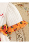 Girls Textured Floral Print Dress - 3