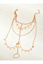 Layered Coin Drop Foot Chain Anklet - 2