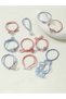 Set of 10 - Pearl Detail Hair Ties