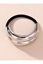 Silver Tone Metal Hair Tie - 3