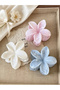 Set of 3 - Floral Marble Claw Clip - 6