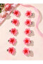 Set of 10 - Flower Hair Clips - 3