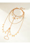 Layered Coin Drop Foot Chain Anklet - 4