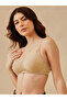 Nude Lace Detail Padded Non-Wired Full Coverage T-shirt Bra - 2