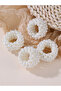 Set of 4 - Pearl Embellished Hair Ties - 3