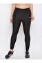 Black Solid Performance Leggings - 2