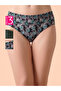 Pack of 3-Mid Waist Printed Hipster Panties with Inner Elastic - 100% Cotton