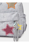 Girls Grey Star Patchwork Casual Backpack - 3
