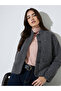 Charcoal Regular Fit Wool-Like Trucker Jacket - 3