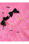 Bow Hair Clip with Chain - 4