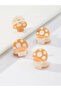 Pack of 4 - Orange Mushroom Hair Clips - 5