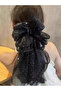 Dot Pattern Bow Claw Clip - 6