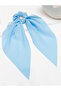 Blue Hair Tie with Flowing Ribbons - 3