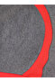 Red and Charcoal Non-Padded Non-Wired Full Coverage Bra - 5