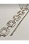 Silver Chain Belt Dress Belt Shirt Belt Coat Belt - 4