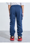 Boys Solid Joggers with Rib Cuff and Cargo Pockets - 4
