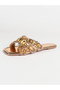 Embellished Flat Sandals - 6