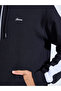 Black Embroidered Zip-Up Hoodie - 4