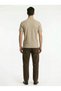 Beige Jacquard Structured Polo - 4