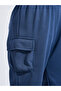 Boys Solid Joggers with Rib Cuff and Cargo Pockets - 3