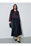 Black Solid Pocket Detail A-Line Maxi Skirt