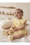 3-Piece Baby Girls Broderie Romper with Headband and Socks Set - 4