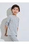 Kids Grey Cotton Long-Sleeve T-Shirt and Joggers Set-Unisex - 2