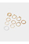 Pack of 10 - Gold Tone Casual Rings - 4