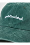 Green Embroidered Baseball Cap - 2