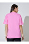 Pink Embroidered Cotton Oversized T-Shirt - 5