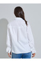 Off White Solid Tie-Up Detail Cuffed Long Sleeves Shirt - 6