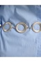 Silver Round Chain Belt Dress Belt Shirt Belt Coat Belt - 2