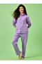 Lilac Mickey Mouse Print Top and Pants Pyjama Set - 2