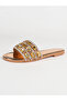 Embellished Flat Sandals - 6