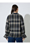 Black Checked Print Long Sleeve Shirt - 6