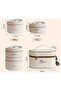 Elegant Portable Lunch Box Set with Insulated Carrying Case, Two Multi-Layer Food Containers, Secure Lids, Spacious Design, Reusable Construction, and Practical Organization for Office, S - 5