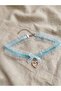Lace Bow Faux Pearl Heart Choker Necklace - 2