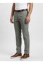 Steel Blue Solid Structured Trousers - 3