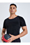 Black Solid Slimming Body Shapewear T-Shirt
