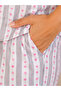 White Heart Print Striped Shirt and Pants Pyjama Set - 7