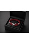 Bordeaux Anchor Double Braided Burgundy Leather Men's Bracelet with Silver Tone Detail - 2