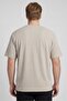 Men Crew Neck Short Sleeve Textured T-Shirt, Light Grey - 4
