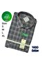 Men's 100% Cotton Long Sleeve Double Pocket Checkered Shirt Comfortable Fit Plus Size S-5Xl - 2