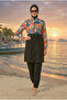 FAST DRYING COMPLETE COVER TESETURE SWIMSUIT - 2