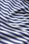 Striped Washed Linen Look 100% Cotton Fabric 235 cm Navy Blue - 3