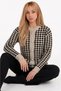 Women's Knitwear Cardigan with Pearl Buttons and Stylish Pocket Details - 6