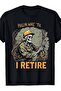 تي شيرت Pullin Wire Til I Retire Skeleton Retro Electrician Vintage - 8