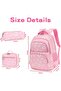 3Pcs Daisy Prints Backpack for Girls Bookbag set Primary School Daypack Elementary Students Knapsack with Lunch Box, M - 7