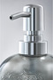 Set of 2 Smoke Gray Glass Liquid Soap Dispensers – Kitchen and Bathroom Soap Dispenser with Metal Pump 500 ml - 4