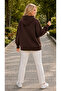 Women's Three Red Poppy Printed Hooded Casual Basic Sweatshirt with Kangaroo Pocket - 2